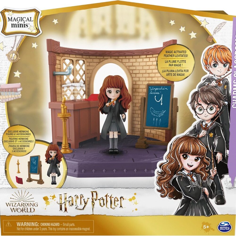 Harry Potter Magical Minis Charms Classroom Playset, Hermione SEALED *Box Damage